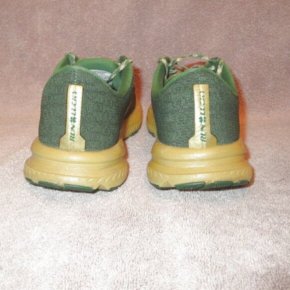 Brooks Womens Launch 7 Run Lucky Sneakers Size 7.5 Shoes Gold Eden Green LE - Picture 10 of 11